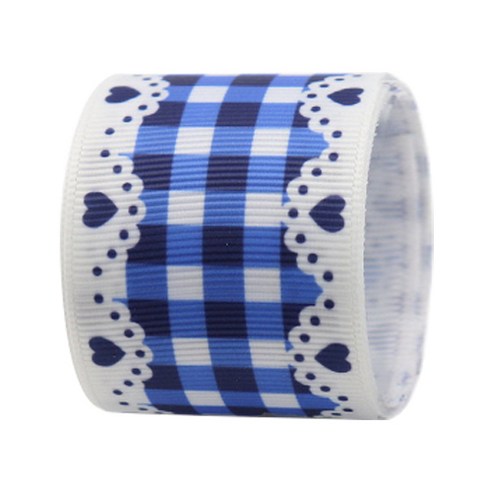 디어애뮬릿 포장 리본끈 38mm, 9m, 블루