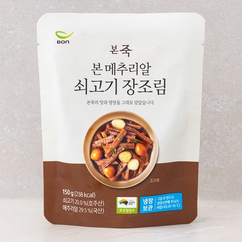 본죽 메추리알 쇠고기 장조림, 150g, 5개