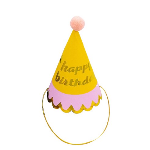 부들부들 털방울 생일 축하 모자, 11, 1개
