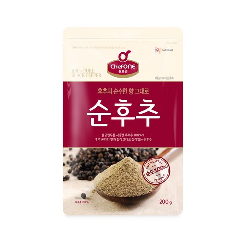 대상 쉐프원 순후추, 1개, 200g