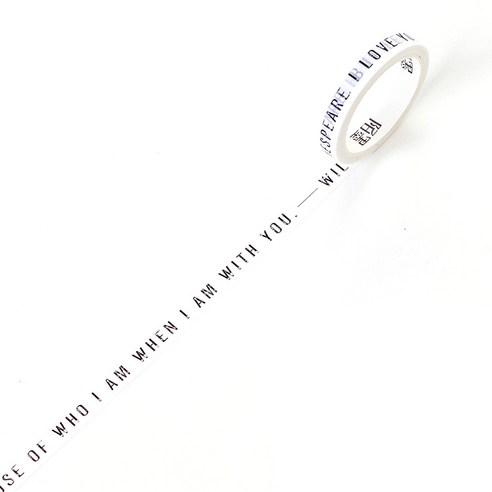 온업 DIY 다이어리 꾸미기 스티커 슬림 테이프 7mm x 5m, 1개, Shakespeare