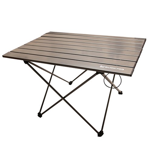 벅703 휴대용 알루미늄 접이식 테이블, 그레이