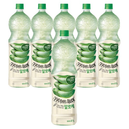 자연은 알로에 주스, 6개, 1.5L
