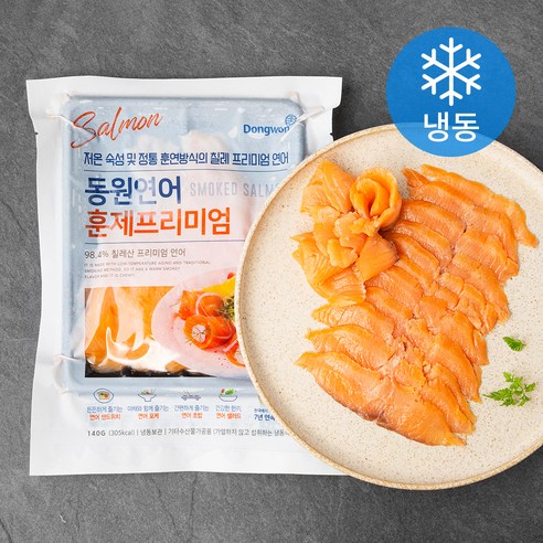 동원 연어 훈제프리미엄 (냉동), 140g, 2개