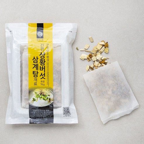 조은약초 삼계탕 재료, 10개, 100g 백숙티백 Best Top5 15 몸애조화 간편 상황버섯 삼계탕 재료, 1개, 38g