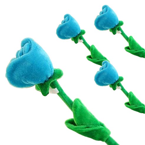 프랑온드 장미 꽃 인형 4p, 85cm, 하늘색 장미