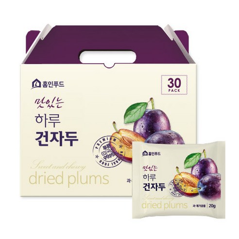 홈인푸드 하루건자두 푸룬 선물세트(20gx30입), 20g, 1개