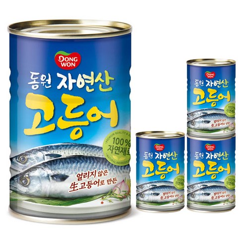 동원 고등어, 300g, 4개