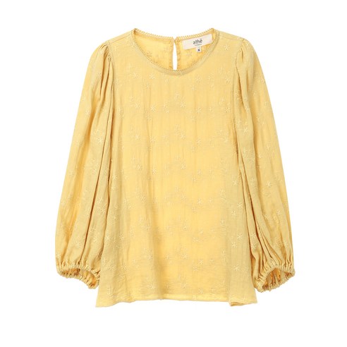 아떼 바네사 브루노 여성용 플라워 자수 긴팔 블라우스 VLBL2C307 바네사브루노블라우스