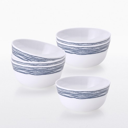 파이렉스 밀크글라스 밥공기, 6개, 아자르