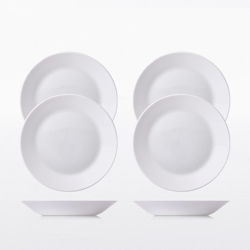 파이렉스 밀크글라스 중접시 6p, 밀크화이트