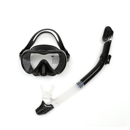   Dive Pro Adult Dry Top Snorkel DP-280A, Black