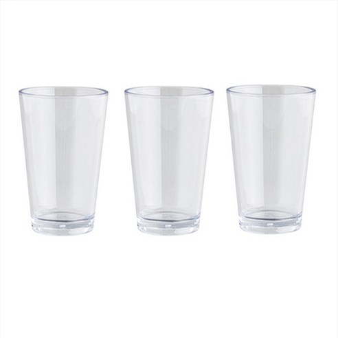 플라라 트라이탄컵 650ml TT-220, 3개, 투명