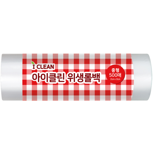 아이클린 위생롤백 중형 25 x 35 cm 500p, 중(M), 500개입, 1개