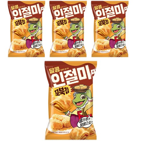 꼬북칩 달콩 인절미, 80g, 4개