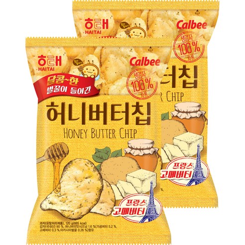 해태제과 허니버터칩, 120g, 2개