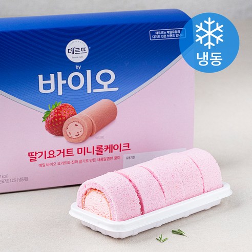 데르뜨 매일 바이오 딸기요거트 미니 롤케이크 3개입 (냉동), 330g, 1개