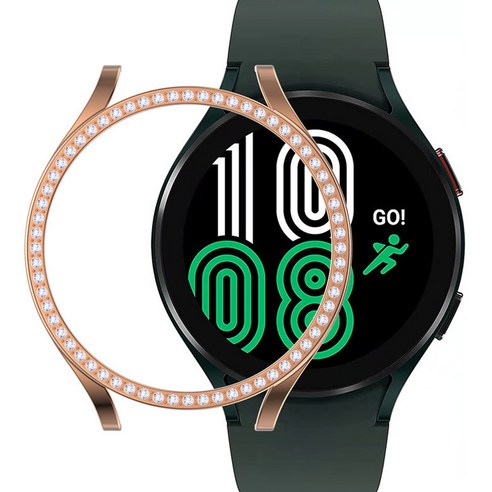 아이엠판다 스마트워치 큐빅 케이스 40mm, 로즈골드