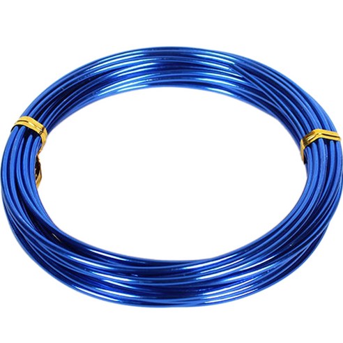 공예 철 와이어 2mm x 5m, 22 로얄 블루, 1개