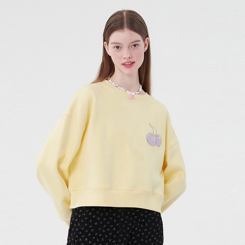 키르시 MIDDLE CHERRY HALF SWEATSHIRT