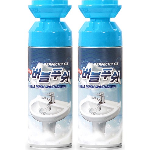 버블푸쉬 배수구 세면대용 클리너, 2개, 250g
