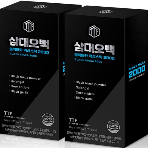 삼대오백 블랙 마카 2000 액상스틱, 300g, 2개