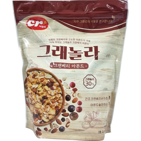 씨알로 그래놀라 크랜베리 아몬드, 500g, 1개