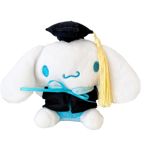 산리오 학사모 가방고리 인형 미니, 15cm, 시나모롤학사모
