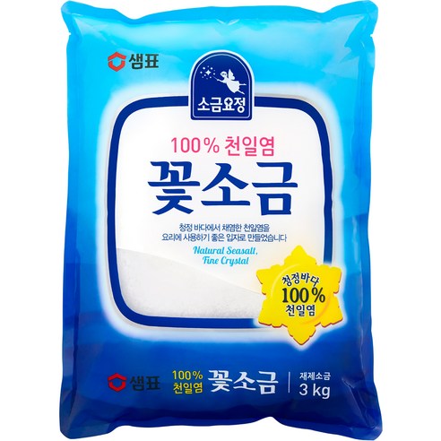 샘표 소금요정 꽃소금, 1kg, 6개 Best Top3