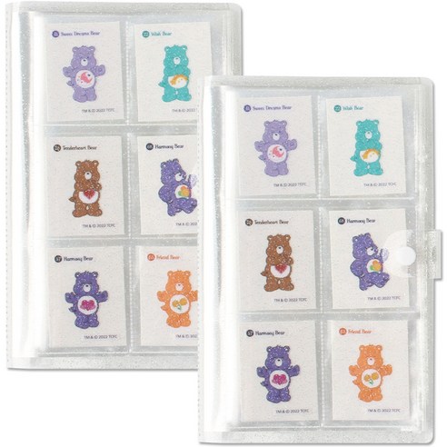 리코즈 띠부씰 240포켓 콜렉트북 2p, 글리터화이트