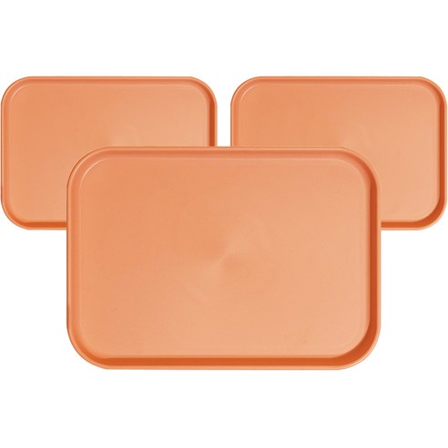 제로웨이스트 파스텔 트레이 3p, 오렌지, 3개