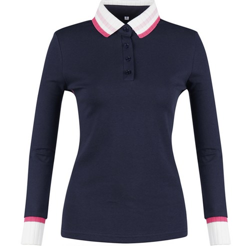 럭스골프 여성용 라인 카라 긴팔 셔츠 MDG2A602W