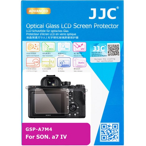 JJC 소니 A7M4 A6700 ZV-E1 카메라 9H 강화유리 액정보호필름, 1개, GSP-A7M4