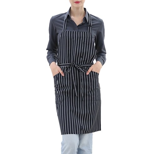 요리할 때마다 옷에 튀는 얼룩, 이제 안녕! 깔끔한 주방 생활 필수템 스트라이프앞치마