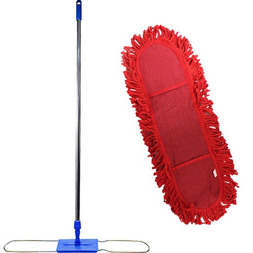 월드크린 리스킹 물걸레 적색 90cm + 프리미엄 판자루 세트