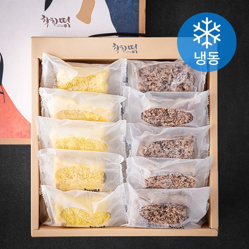 착한떡 콩시루떡 60g x 10개 + 팥시루떡 60g x 10개 (냉동), 1세트 - 떡세트 | 쿠팡