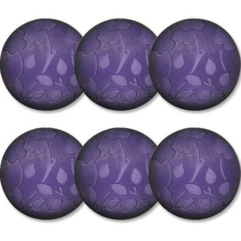 고급 큐빅 가디건 코트 단추 30mm, 꽃2(퍼플), 6개