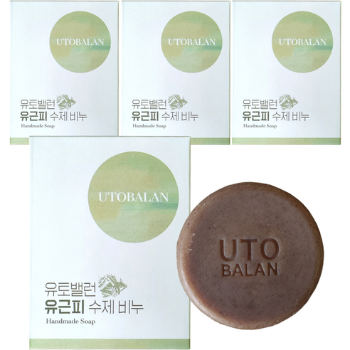 유토밸런 유근피 수제비누, 4개, 85g