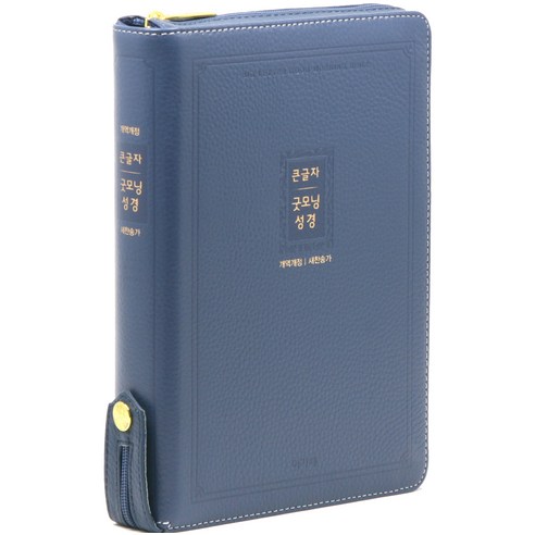 개역개정 큰글자 굿모닝성경 새찬송가 대 (지퍼 / 잉키블루), 아가페