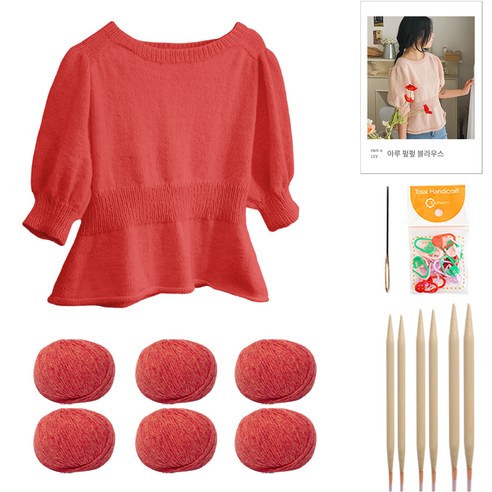 yarna 아루 펖펖 블라우스 DIY 패키지 S, 60, 1세트
