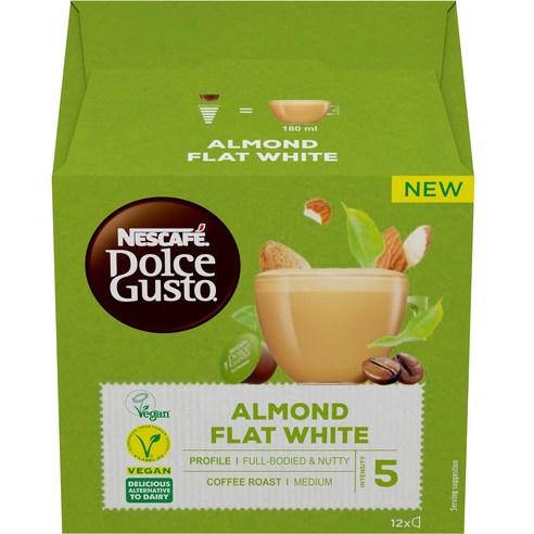 돌체구스토 아몬드 플랫 화이트, 11g, 12개