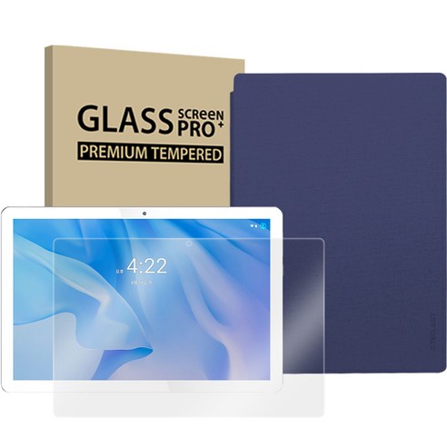APEX 태블릿PC P20HD gen2 + 강화유리필름 + 케이스 세트, Wi-Fi, 64GB, 그레이,블루