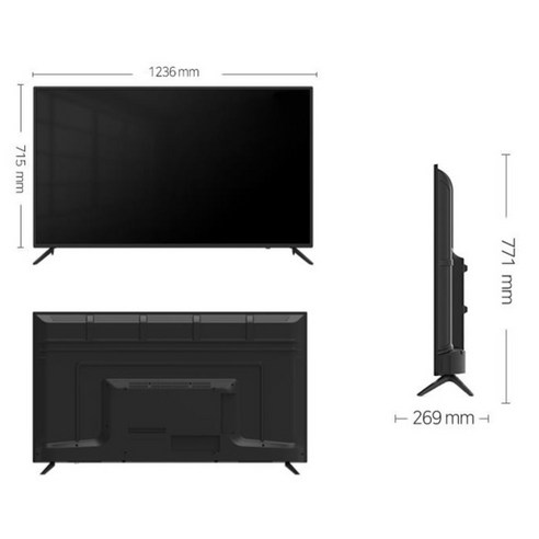 시티브 4K UHD TV, 139cm(55인치), NM55UHD, 스탠드형, 방문설치