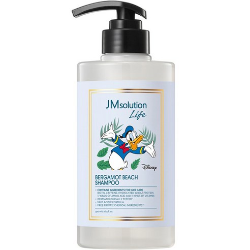 제이엠솔루션 라이프 디즈니 베르가모트 비치 샴푸 시트러스 프레시 향, 1개, 500ml