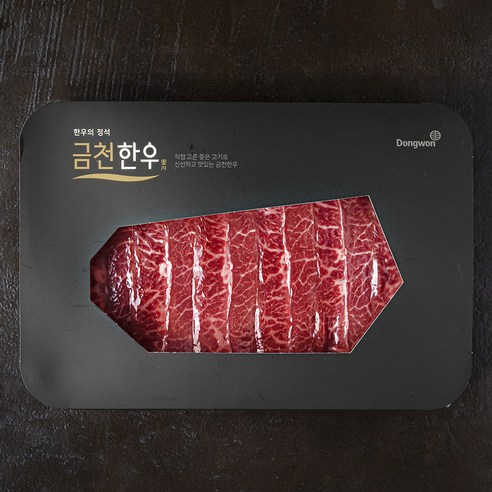 동원 금천한우 부채살 1등급 구이용 (냉장), 200g, 1개