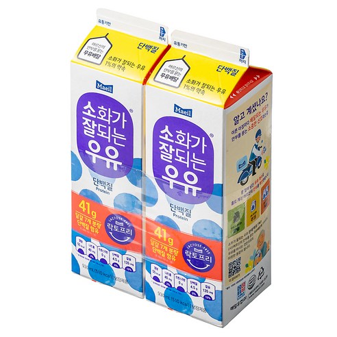 매일유업 소화가 잘되는 우유 단백질, 930ml, 2개