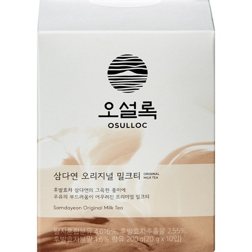 오설록 삼다연 오리지널 밀크티, 20g, 10개입, 1개