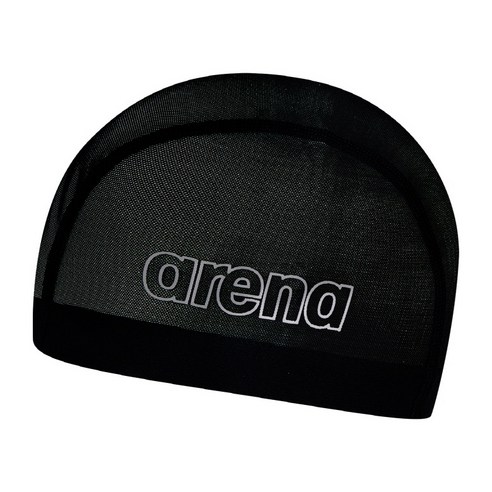 아레나 메쉬 스판 수영 모자 A3AC1AS11, BLACK(A3AC1AS11BLK)