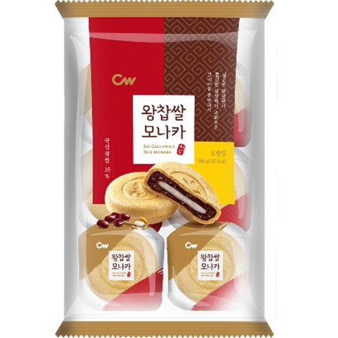 청우 왕찹쌀 모나카 8p, 240g, 1개 떡화과자 Best Top5