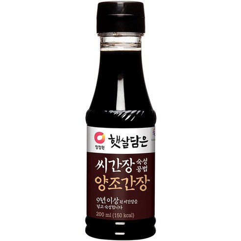 대상 씨간장 숙성공법 양조간장, 200ml, 1개
